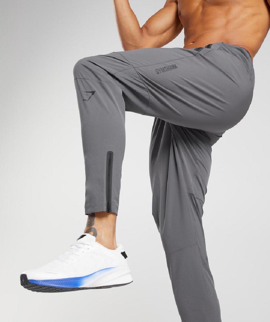 Pantalones Jogger Gymshark Híbrido Woven Hombre Gris | CO 3721HAP